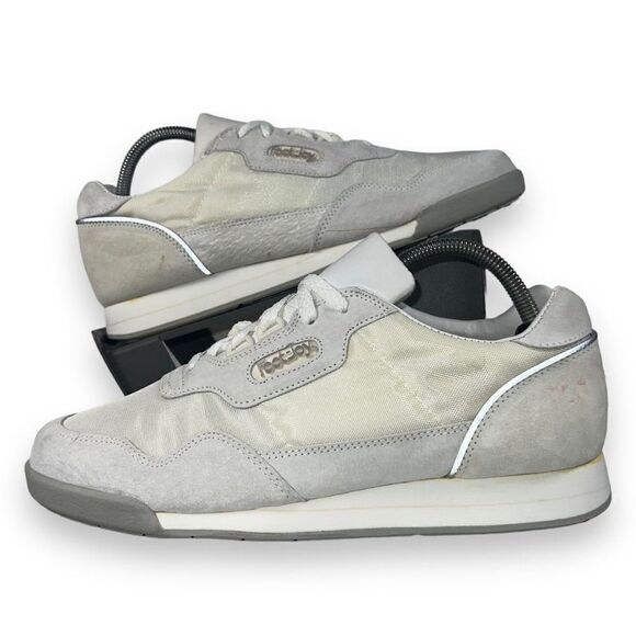 JoyWalkers by Footjoy Vintage Casual Sneakers Grey / Cream 62950 Men's 9M - Picture 1 of 11